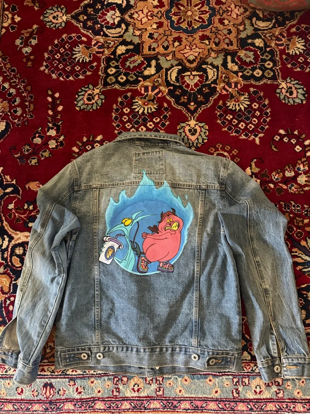 Custom Hercules artwork Jean jacket - Picture 4 of 5